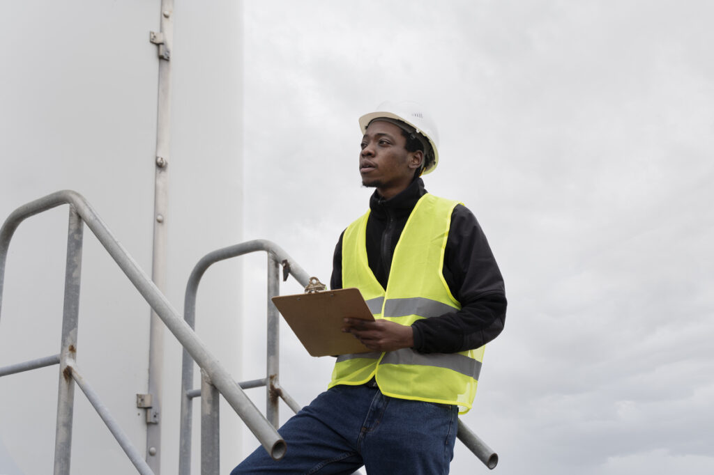 Ship Mortgage Registration in Cameroon - engineer sitting on ship