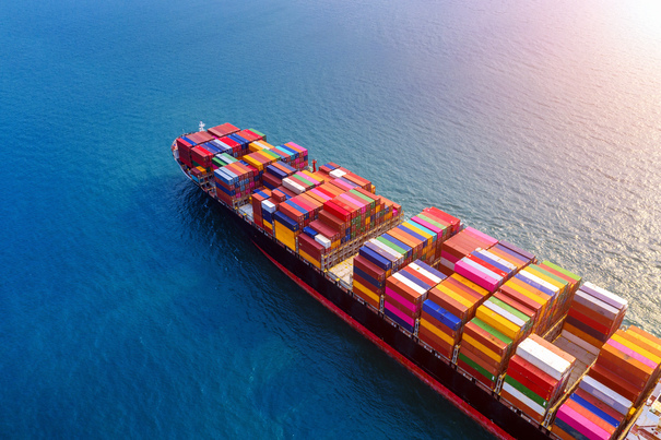 Crew Endorsement in Gambia - cargo ship on sea